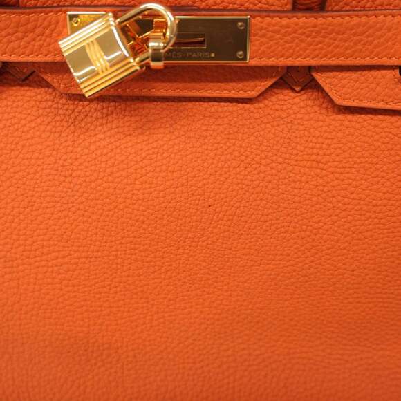 Hermes Hermès Birkin 30 Togo Orange Handbag with R Stamp for Women - Picture 7 of 9